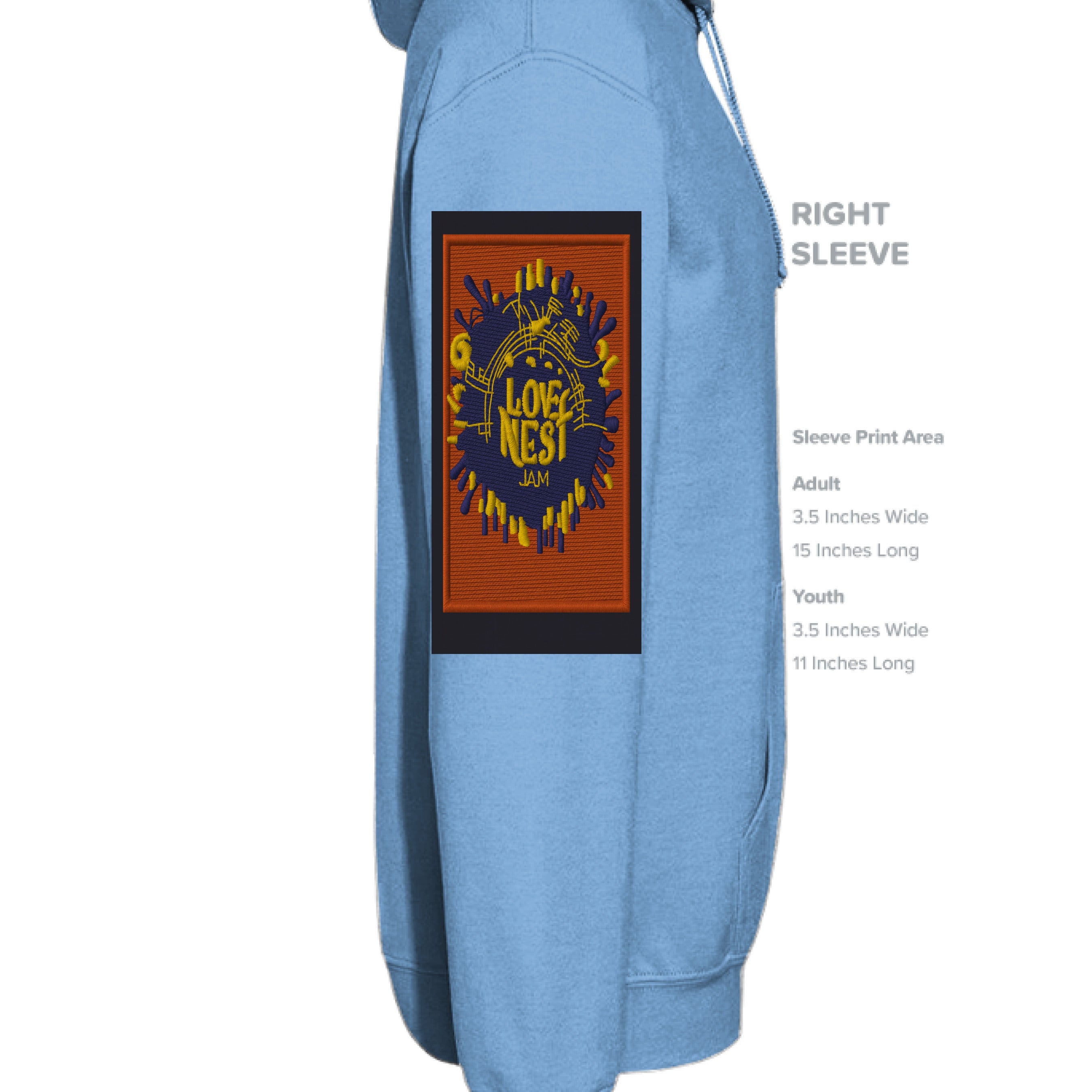 CAROLINA BLUE - SLEEVE_RIGHT